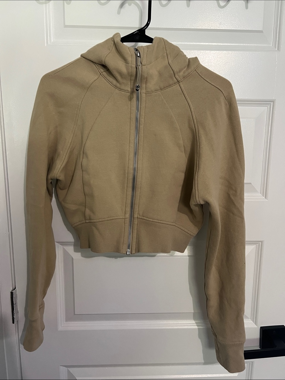 lululemon athletica Cropped Zip-Up Hoodie - Tan